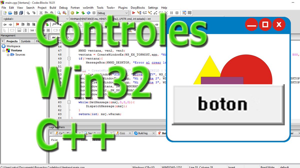 giovaelpe's tweet image. Controles y eventos en C++ con win32 youtube.com/watch?v=VxCTmc… #Tutorial #c++ #cplusplus #Programming #programador #programación #ProgramaciónyDiseño #win32 #windows #giocode #programacionc