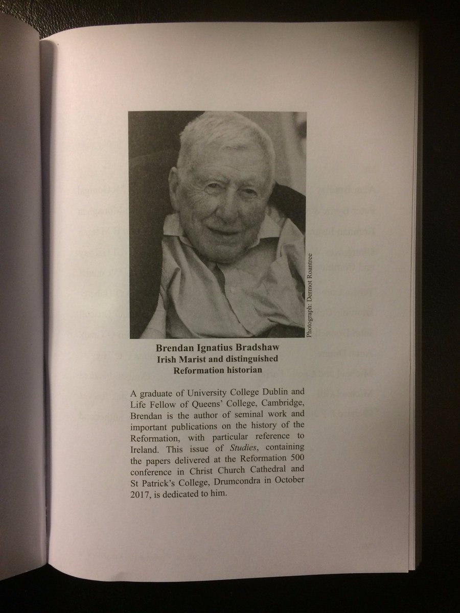 COIHS_'s tweet photo. @jdmccafferty @UCDHistory @historyatgalway @durham_history @WarwickHistory @QUB_History @TCDHistHum @HCAatEdinburgh It is particularly timely that the journal was dedicated to the distinguished Irish Reformation historian, Dr Brendan Bradshaw, who recently died. An exceptional scholar who did so much to promote early modern Irish church history https://t.co/e7GjHRJFLt