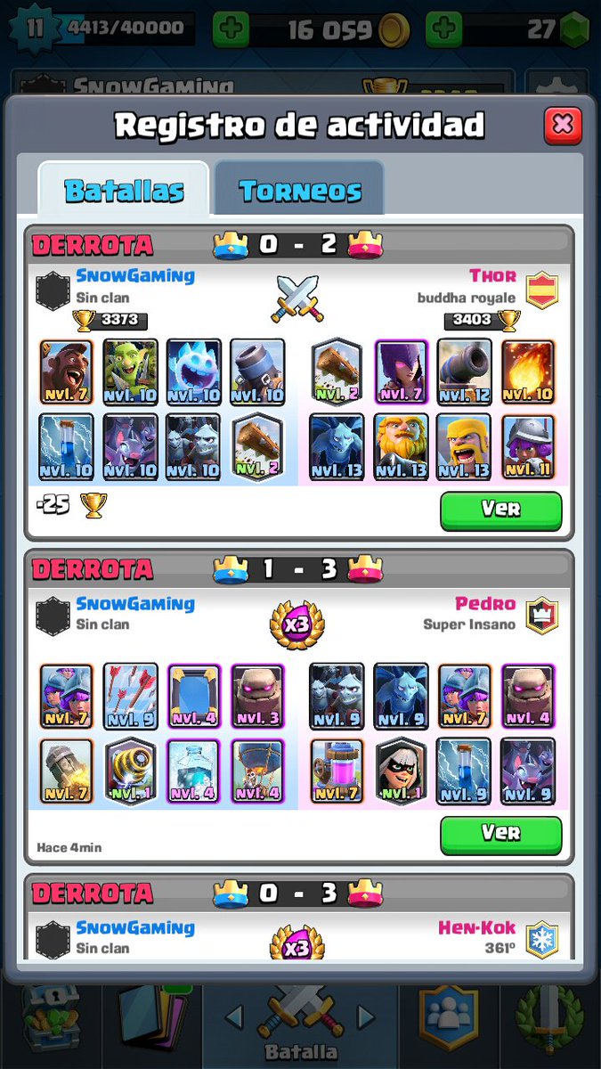 SnowGamingARG's tweet photo. @ClashRoyaleES La concha de tu vieja Clash royale , mira la diferencia que me lleva terrible hdp, se ganaron un jugador menos, @ ClashRoyaleES https://t.co/qyUiQmOGcc