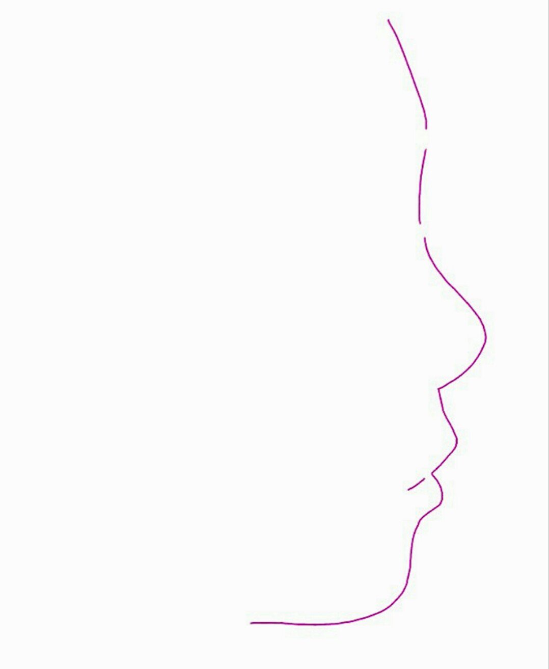 ねんね 横顔のラインをトレスしたものなんだけど 鼻低くて上向いてるし人中長いし顎丸いしブス要素しかない T Co Jvj0ji5pyo Twitter