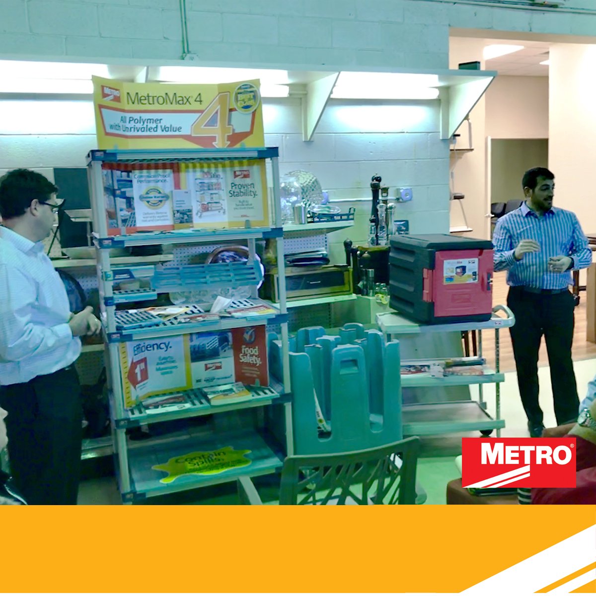 Thanks to @Trimark_USA for letting us talk about OUR favorite things at  #TriMarkSSkemp training session in Cleveland.  Regional Sales Manager, John Nackley, Jr. &amp; Director of Foodservice, Kevin O’Boyle are seen touting our new toys #MetroMax4 #Mightylite #myfavoritethings