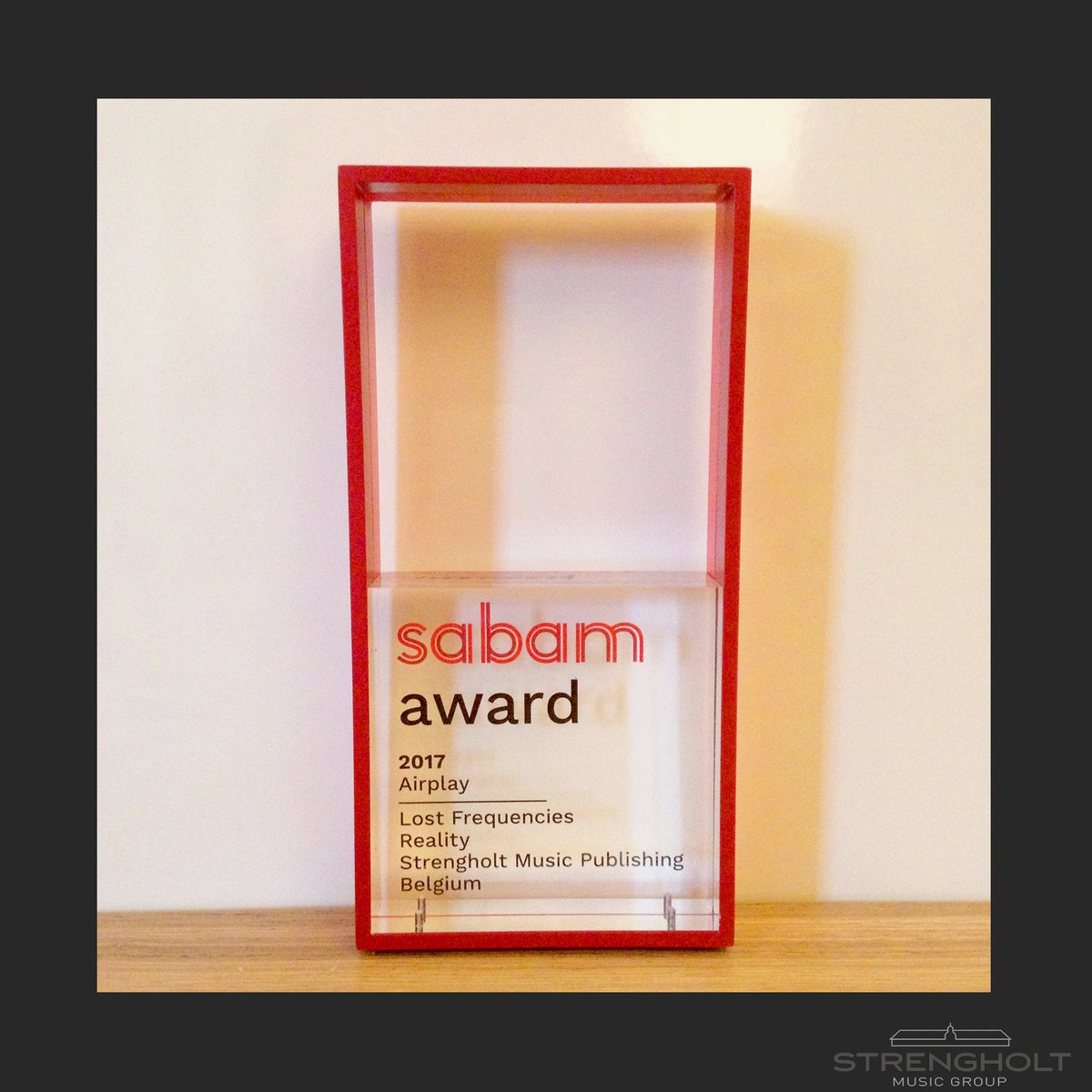 For <a href="/LFrequencies/">Lost Frequencies</a>, Christmas came early this year as he received two SABAM awards for his single ‘Reality’ (Export Award &amp; Airplay Award) - co-written and co-produced by <a href="/RadboudMusic/">Radboud</a>. 

We would like to congratulate all of the parties involved with these well-earned awards!