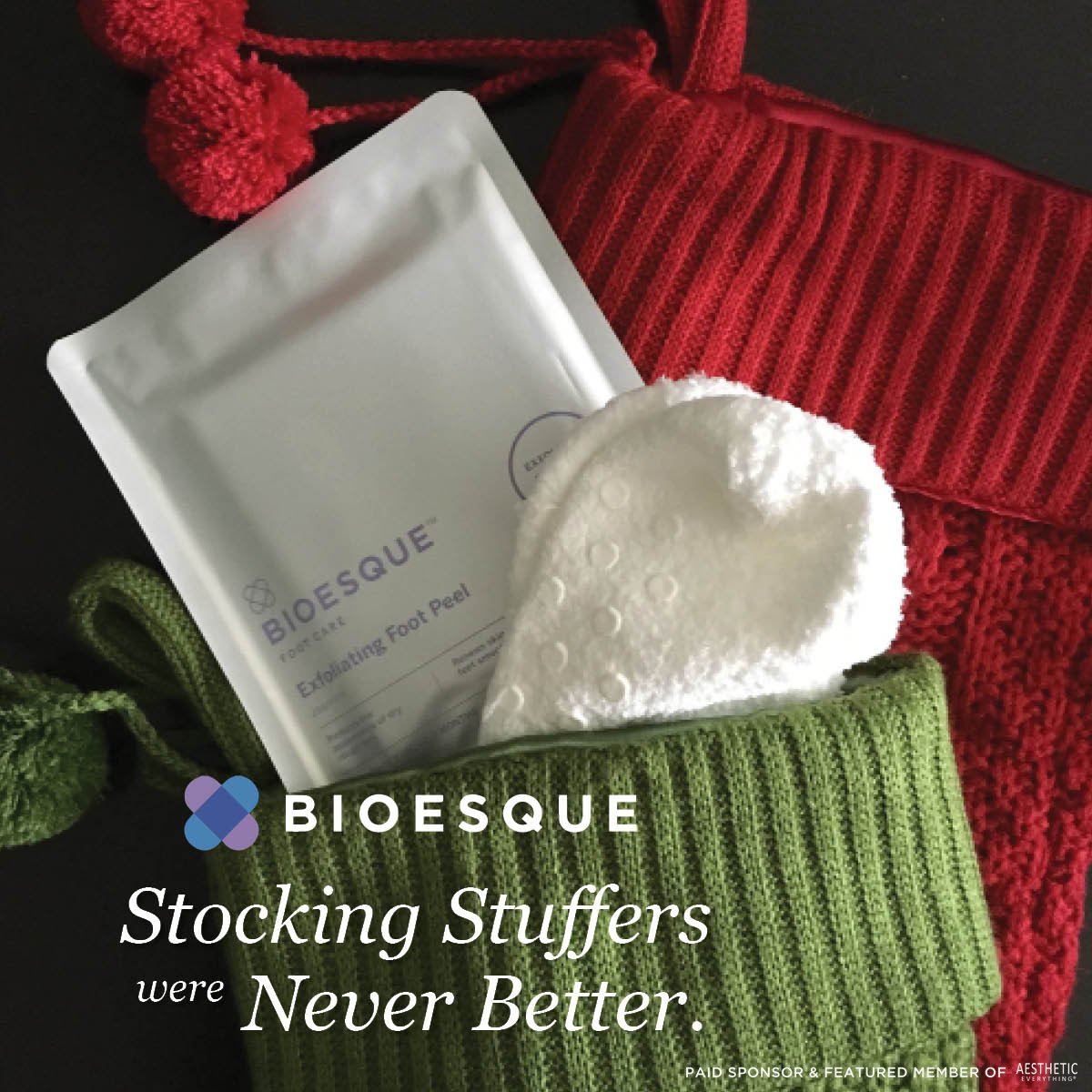 AestheticEvExpo's tweet photo. Stocking stuffers were never better! Shop @Bioesque at https://t.co/WZrBfuK0JQ today! #Bioesque #SkinCare #GiftIdeas #StockingStuffers https://t.co/RifKwZblS1