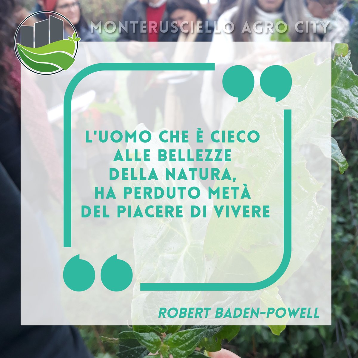 "L'uomo che è cieco alle #bellezze della #natura, ha perduto metà del #piacere di #vivere"

- Robert Baden Powell 

#MonteruscielloAgroCity #Pozzuoli #Europe #1stUIAcities #monterusciello #urbaninnovativeactions #macpozzuoli #UIAinitiative #UrbanPoverty  @UIA_Initiative