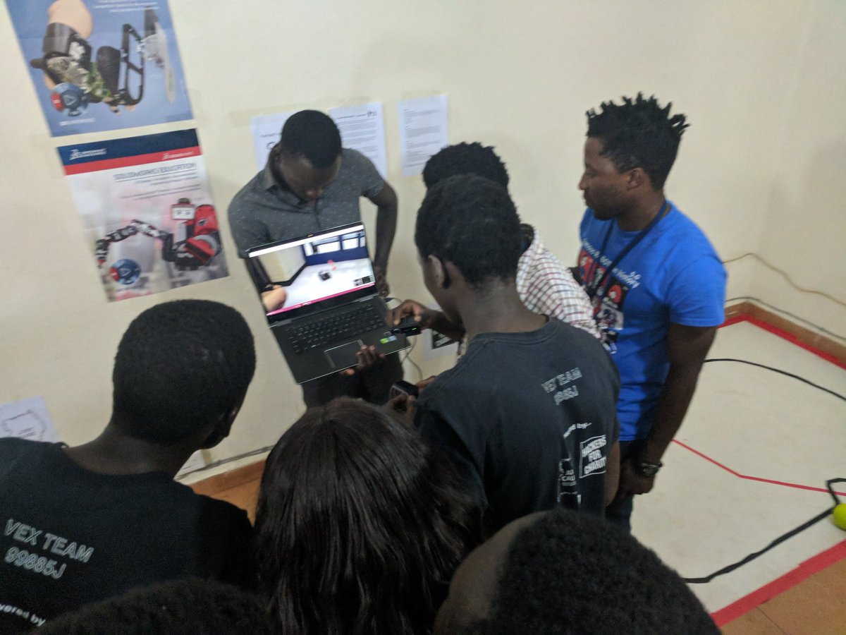 JustCauseCanada's tweet photo. NeXT E-lympics are live! #teamCanada #teamUganda #Fusbots #JRobotics #RenaissanceRobotics @4525FRC #omgrobots https://t.co/P3nGYdjAjT