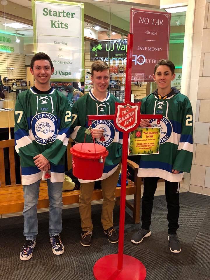 Icemen2018's tweet photo. A big thank you to our players that were able to volunteer their time last night to collect donations for the Salvation Army! https://t.co/QINOAQZBWX