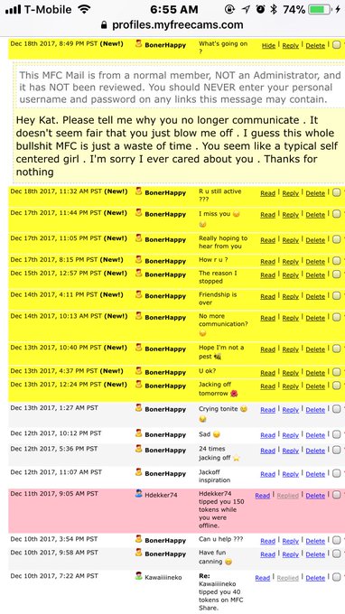 Really suggest blocking this guy on @MyFreeCams , he has sent me about 100 messages. I replied a few<a class="tags" href="/tag/myfreecams">@myfreecams</a><a href="/tag/manyvids"class="tags"><span>#manyvids</span></a><a href="/tag/mvsales"class="tags"><span>#mvsales</span></a>