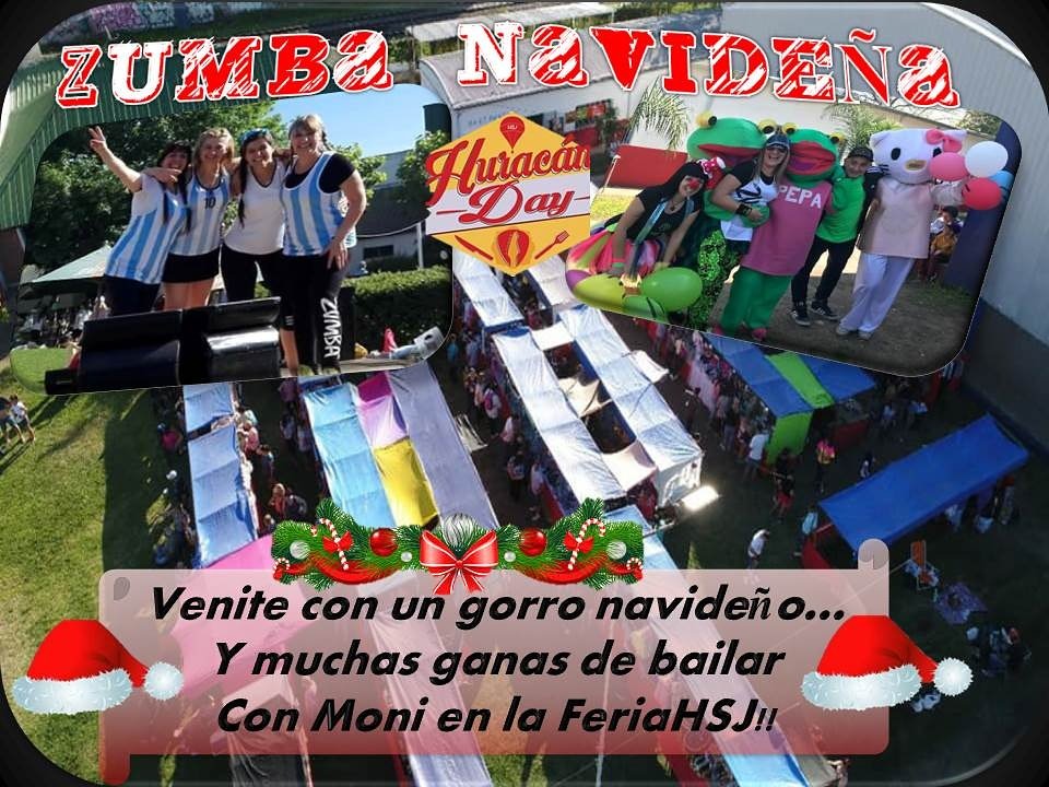 #FeriaHSJ este jueves 🎈🎶
#Zumba Vení a bailar desde las 16:00 
#NoTeLoPierdas