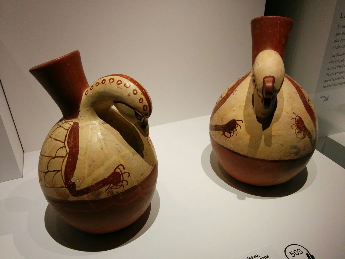 Negilahn's tweet photo. Après #LesForetsNatales c'est l'heure de partir vers le Pérou #ExpoPerou .. Le Pérou avant les Incas @quaibranly https://t.co/Skyju2jCBk