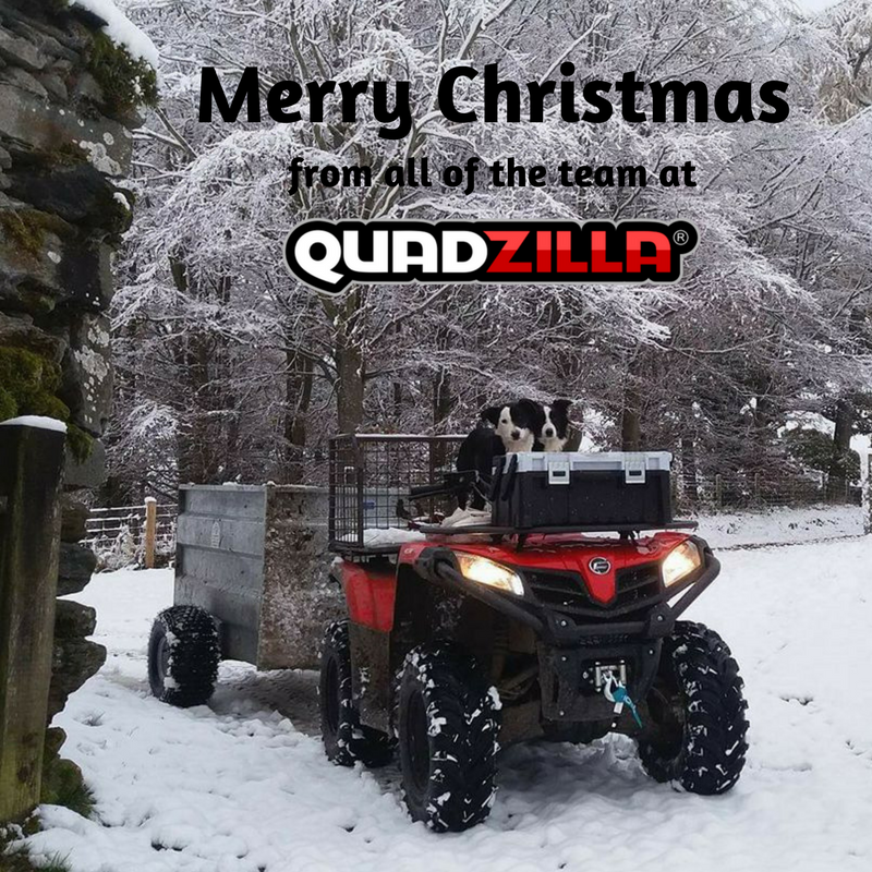 QuadzillaUK's tweet photo. Merry Christmas to all of our customers and dealers who have helped make 2017 so successful for us! We're looking forward to new and exciting ventures in 2018 #QuadzillaUK #QuadzillaQuads #atvs #quads #Christmas https://t.co/lbUDlFCQoo