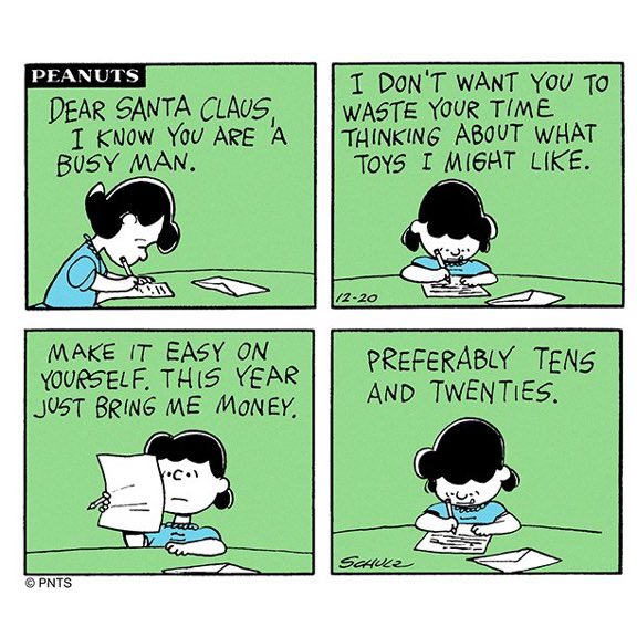 Peanuts_4Fans's tweet image. Tens and twenties please.