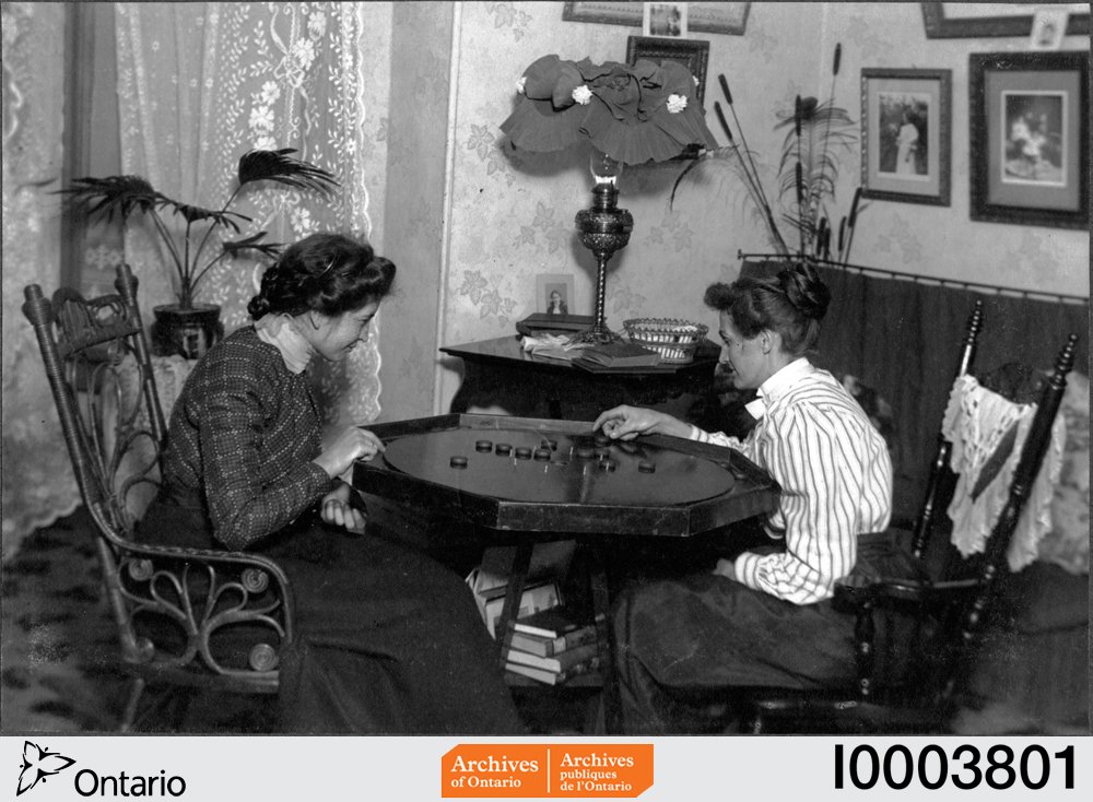 ArchivesOntario's tweet photo. The game of #crokinole first became popular in the 1800s. Are you familiar with this game? https://t.co/gBxvoc1LmJ