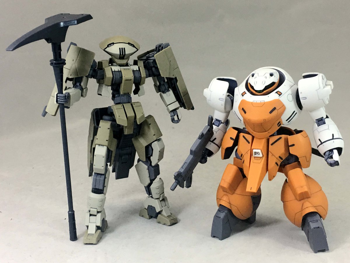 HG 1/144「ゲイレールシャルフリヒター&ランドマンロディセット」組ん