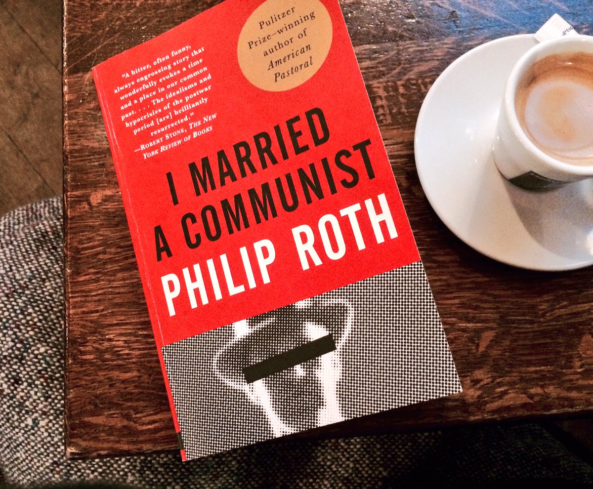 Reading #PhilipRoth's #IMarriedACommunist - a present from a dear friend who's been sharing books with me since I was a little kid.