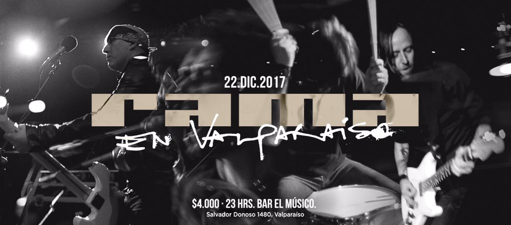 estoesrama's tweet photo. Ultima tocata del año y lo despedimos en nuestro querido Valparaíso. Este viernes 22 de diciembre. Bar El Músico (Salvador Donoso 1480) 23Hrs. $4.000 #discoamarillo #fugitivos #Imposible #manifiesto #directoalsol #estoesrama https://t.co/a6TcXmvvat