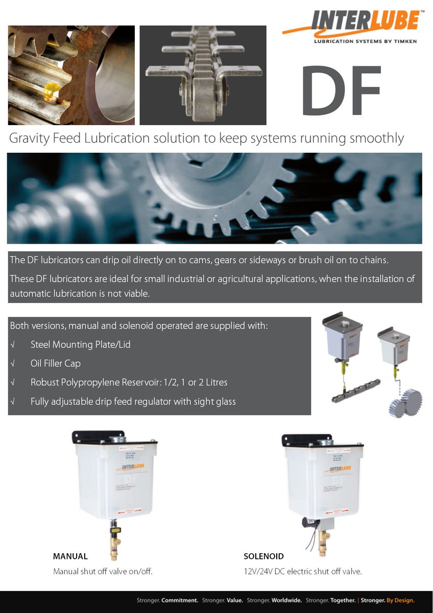 InterlubeUK's tweet photo. Interlube's Drip Feed lubricatos can be drip oil directly on to cams, gears or slideways or brush oil onto chains.

Ideal for small industrial or agricultural applications.

For more information please call us at +44 01242 256610 or visit us https://t.co/6BUHm8B5p8 https://t.co/RQiDFBYbBO