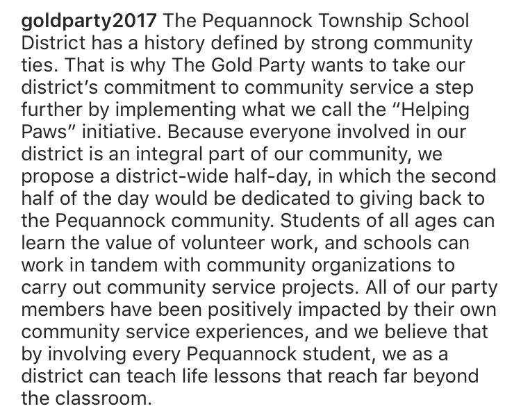 GoldParty2017's tweet photo. The Gold Party is a strong advocate for community service and wants to enhance it within our town and school district!
#OHareBencsko #TheGoldStandard https://t.co/Z41AvwbyDU