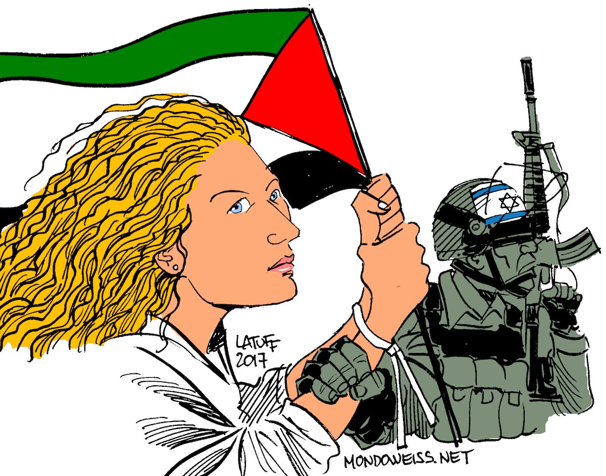 Mondoweiss's tweet photo. Free @AhedALTamimi!
#FreeAhedTamimi #FreeAhed #NoWayToTreatAChild 
Cartoon: @LatuffCartoons https://t.co/l7k1XeaAcw