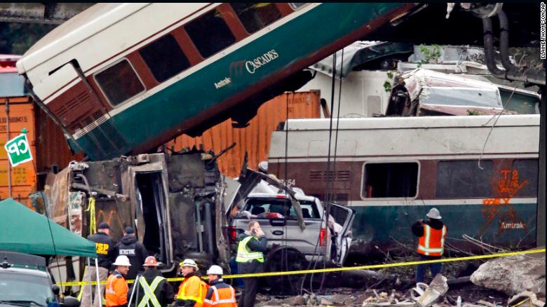 CNN's tweet photo. The mayor of a city along a new route taken by the Amtrak train that derailed in Washington state had expressed concerns about the line as long ago as 2013, court records show https://t.co/Kt6qxnRwJG https://t.co/an9TtqQZvf