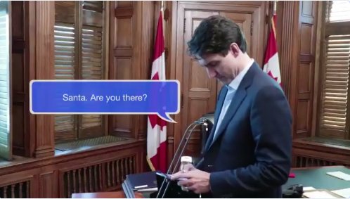 Why is Santa ignoring Justin Trudeau's texts ow.ly/FVSO30hkvrW https://t.co/QiDmRWcdoB