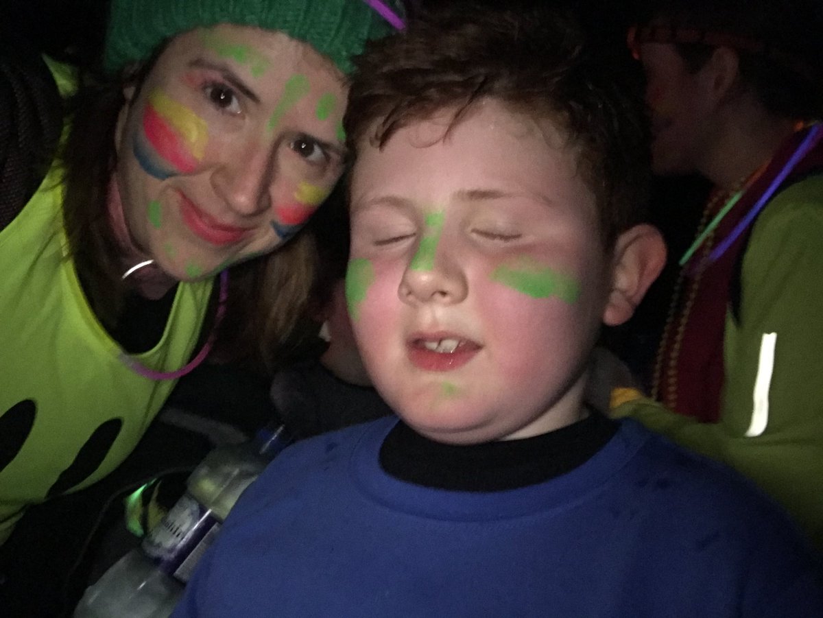 kirsti79's tweet photo. All done - proud of O #teamtheo #glow5k https://t.co/e6W8JhuJii