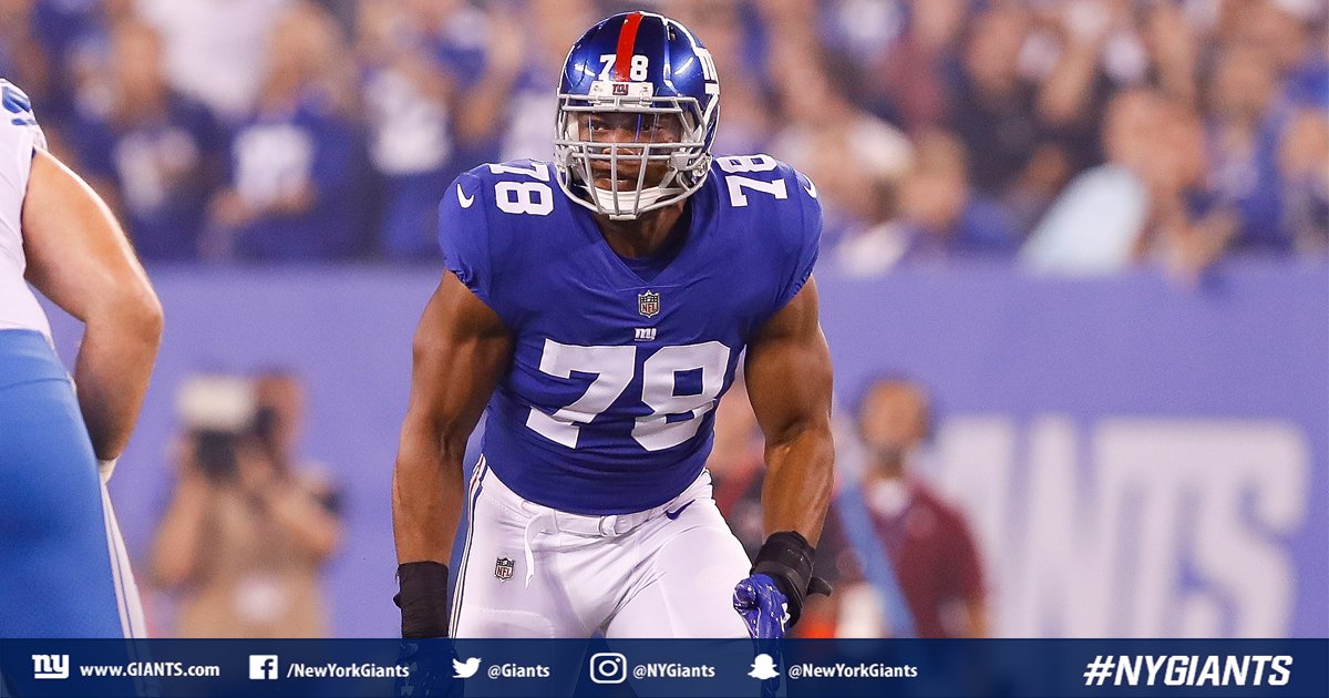 #NYGiants activate DE Romeo Okwara from IR, waive LB Jeremy Cash.  DETAILS: bit.ly/2yYJrKo https://t.co/arGmekSZiX