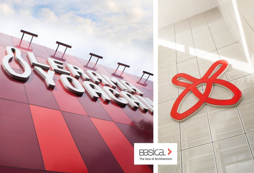 GBasica's tweet image. Centro de boliche en CDMX, diseñado por el estudio de Arquitectos Arroyo Solis Agraz. Realizando una #fachada con distintas tonalidades de rojo sobre cassettes de aluminio sólido marca #MetalExperts, brindando durabilidad y un mayor rendimiento en el color.goo.gl/1nLFjw