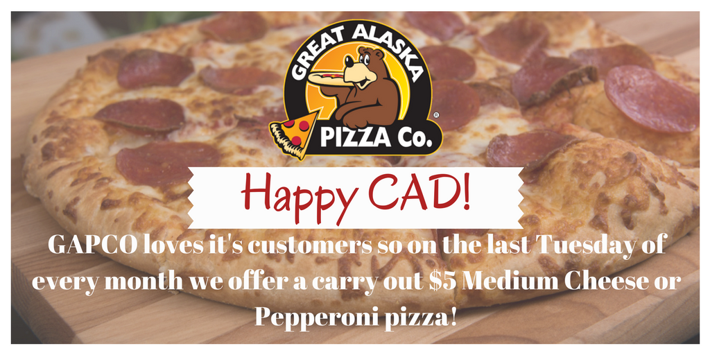 GreatAKPizza's tweet photo. It's CUSTOMER APPRECIATION DAY! #gapcopizza #gapcoCAD https://t.co/o5w7brU7QM