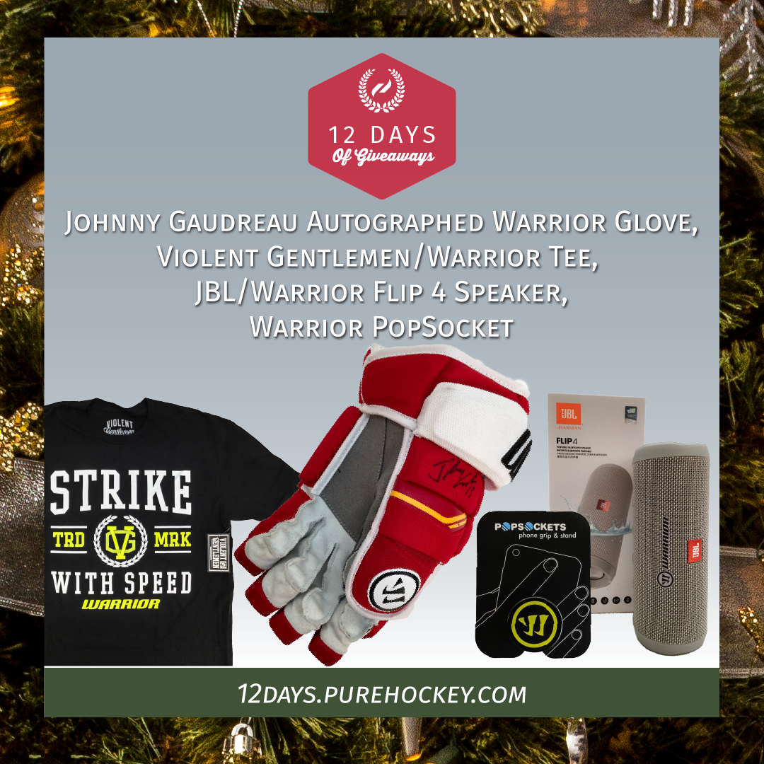 Day 9: We're giving away a one of a kind gift 🤩🤩

- Favorite &amp; retweet to increase your odds.
- Must be entered online @ 12days.purehockey.com to win.
- Winner announced tomorrow AM.
- Good Luck!