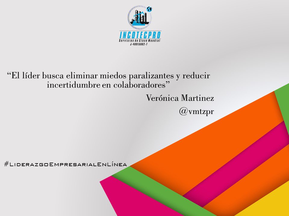 incotecpro's tweet photo. Un #Líder mantiene lazos de comunicación positivos con sus colaboradores, reduce aquellos espacios o situaciones que puedan generar incertidumbre en los equipos de trabajo con efectividad y asertividad #LiderazgoEmpresarialEnLinea #CoachingDeLíderes #SomosINCOTECPRO https://t.co/sLuMY7t4YT