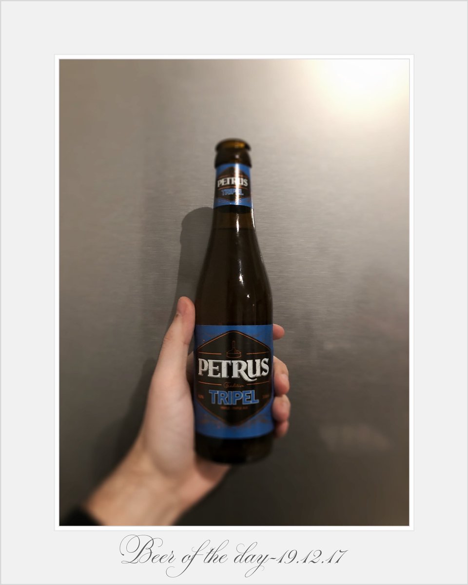 MarinovDesign's tweet photo. #Beer of the day - 19.12.2017 #Petrus #Tripel https://t.co/OnXsilGrz4