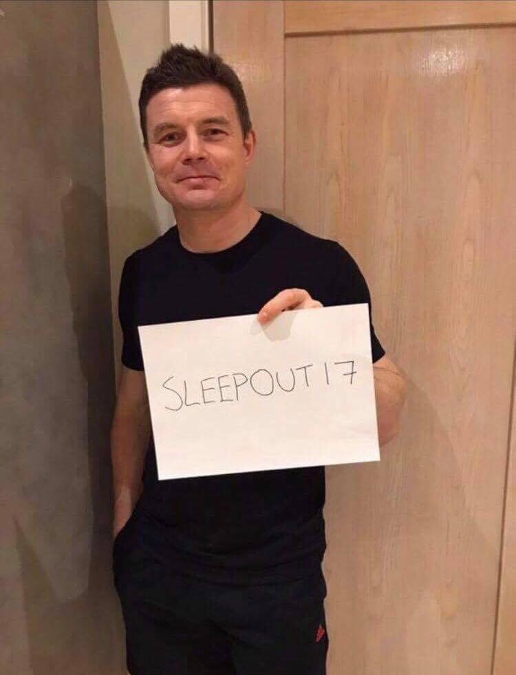 belvosleepout's tweet photo. JUST 3 DAYS LEFT!!! If you have been nominated for our #SleepOutSelfie campaign make sure you post and tag us! Try to encourage your favourite celebrities to get involved! Thank you to the Legend @BrianODriscoll and All Black @beaudenbarrett for their support of #SleepOut17! https://t.co/UMUIyMRQn7
