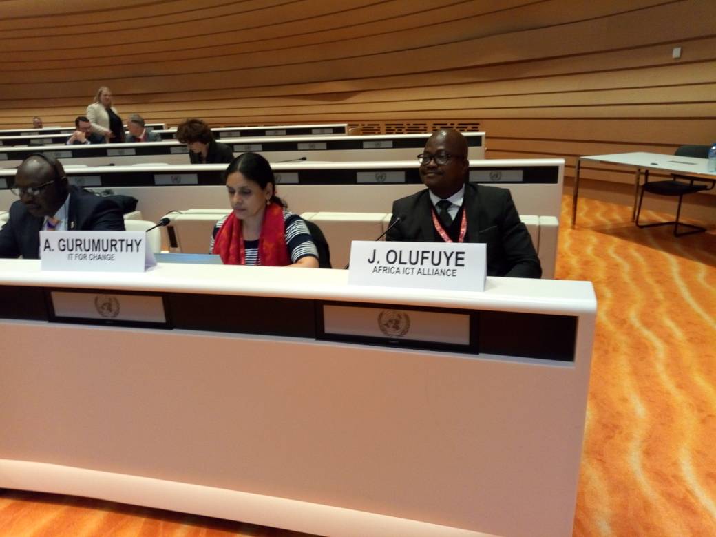 OkayGuitar's tweet photo. #IGF2017 Day 2: @AfICTA being represented by @jolufuye engaging on #ShapeYourDigitalFuture https://t.co/h4HqgIgaj2