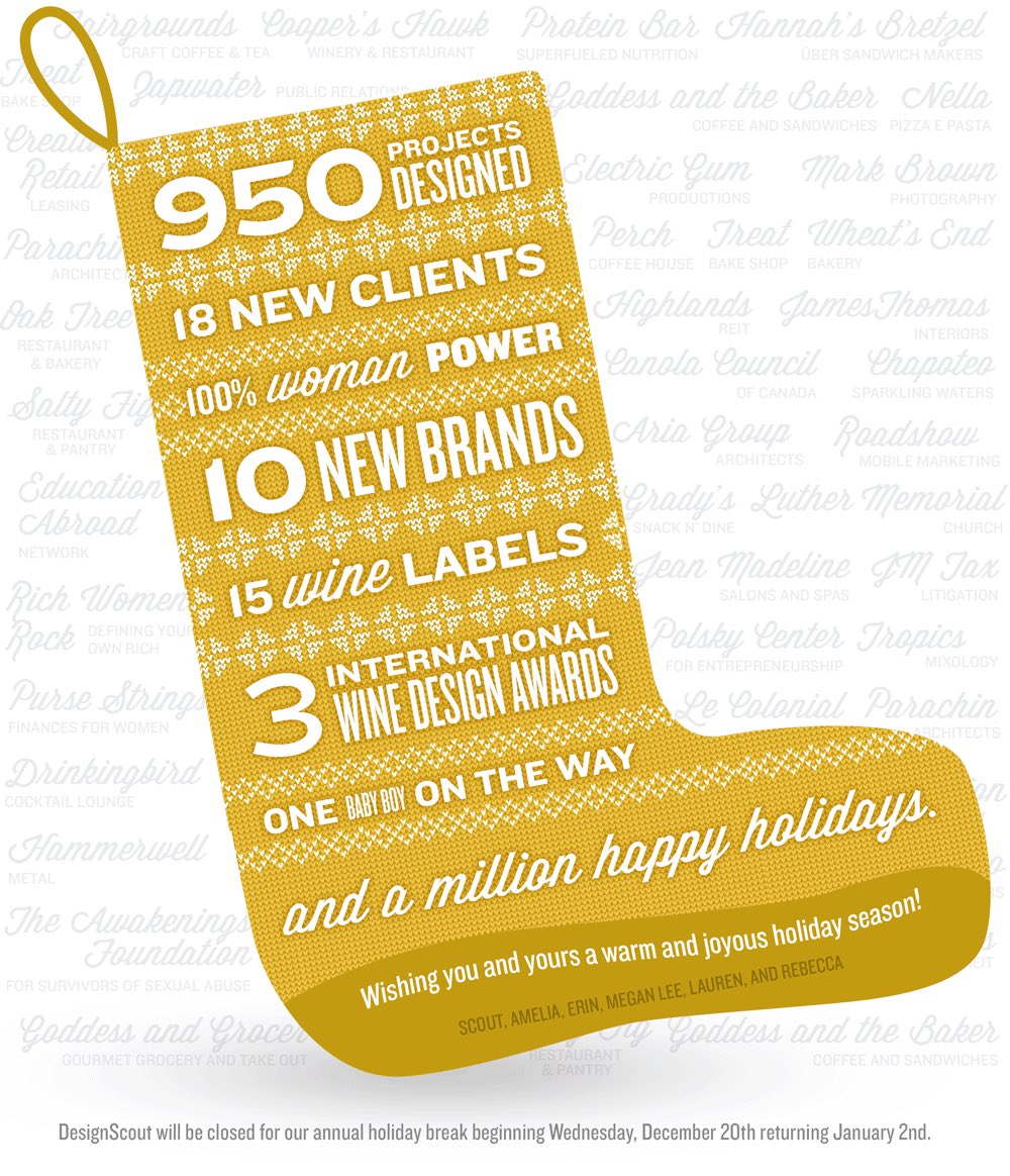 Happiest of holidays from Scout and the Troop!

We will be closed for our annual holiday break from Wednesday, December 20—Tuesday, January 2nd. #worklifebalance #familyfirst