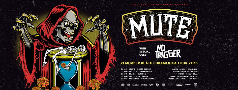 Rocktuver's tweet photo. #Mute y #NoTrigger se alistan para punkrockearla durante todo Febrero en América Latina! Mirá que fechas, papá! Y la gente de #JZPrensa y #FirmeYAlertaBooking ya nos invitó al show en Argentina. IM-PER-DI-BLE! https://t.co/SKRQeq4u7k