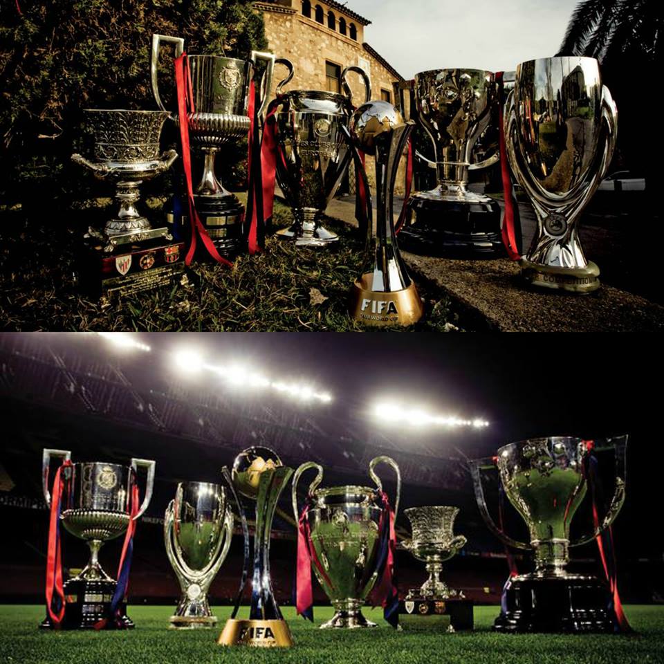 InvictosSomos's tweet photo. Hoy hace exactamente 8 años, FC Barcelona hizo historia al convertirse en el primer y único equipo en conseguir un SEXTETE. Ganaron 6 títulos en un mismo año. Liga, Copa del Rey, UEFA Champions League, Supercopa de España, Supercopa de Europa y Mundial de Clubes. TODO FUE CULÉ. https://t.co/oFxuyk0ftp