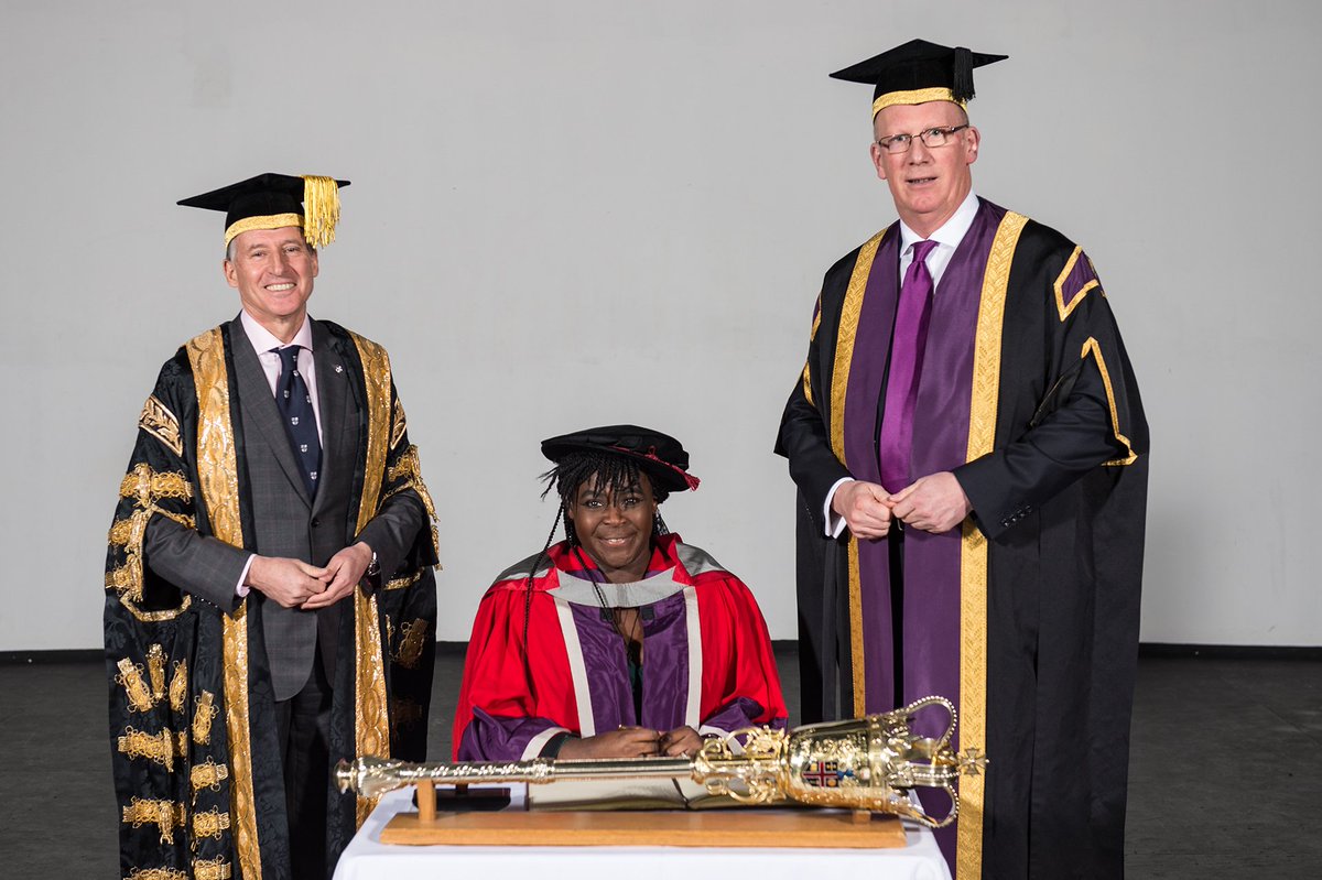 lborouniversity's tweet photo. We were thrilled to welcome Dr Maggie Aderin-Pocock @BBCStargazing to our family of honorary grads yesterday https://t.co/NPuTiZNL3A #LboroGrad2017 https://t.co/i6GcHPbEMk