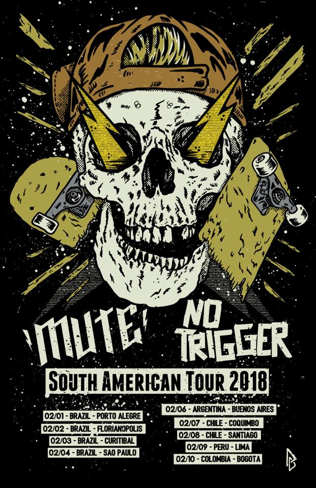 Rocktuver's tweet photo. #Mute y #NoTrigger se alistan para punkrockearla durante todo Febrero en América Latina! Mirá que fechas, papá! Y la gente de #JZPrensa y #FirmeYAlertaBooking ya nos invitó al show en Argentina. IM-PER-DI-BLE! https://t.co/SKRQeq4u7k