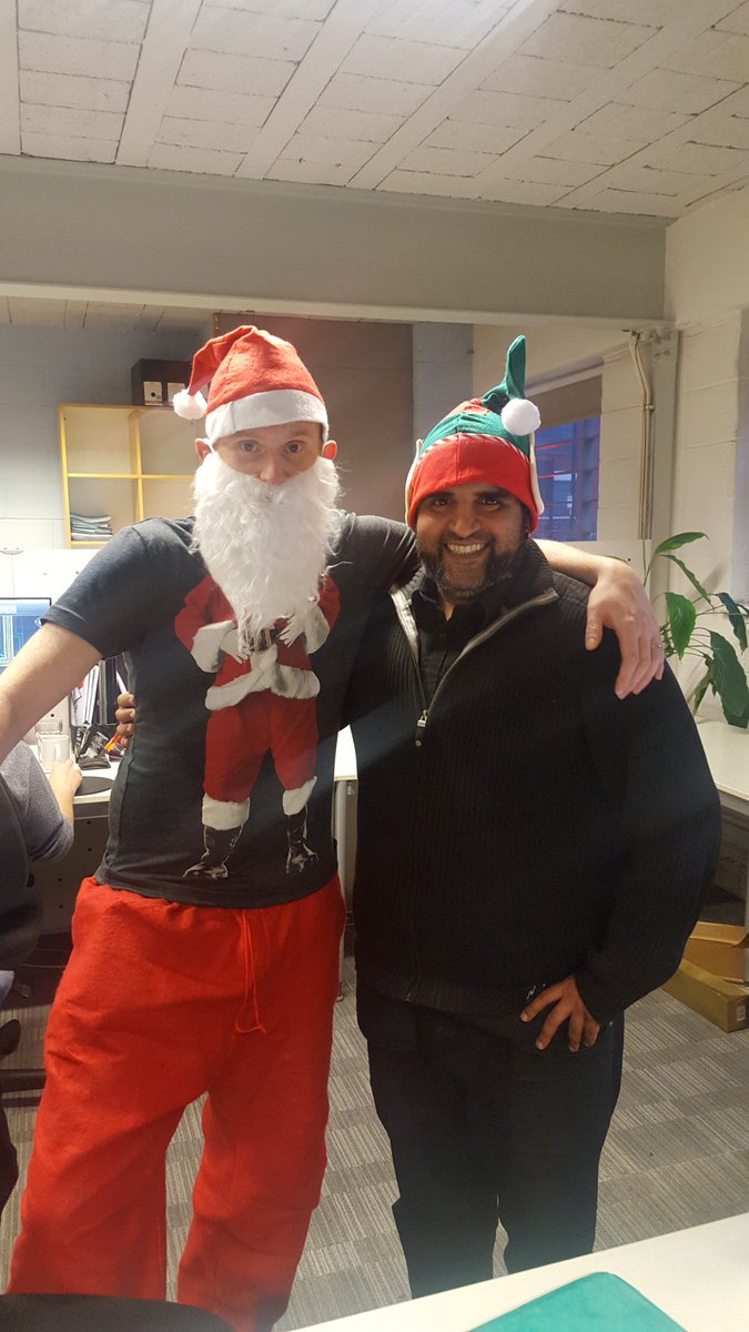 TriangleArch's tweet photo. Christmas Jumper Day got a bit out of hand this year. Happy Christmas from all at Triangle Architects! #CompetitiveChristmas https://t.co/Ig8FJNdsRg