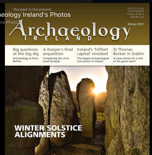 Be Solstice ready! The splendid 8-page Winter Solstice feature in Archaeology Ireland’s winter issue has all you need to know. Buy your copy bit.ly/2kmq7SH now - with access to the digital archive and watch the live stream here bit.ly/2yNoLFe   #Solstice2017
