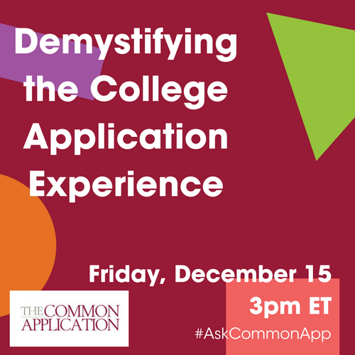 CommonApp's tweet photo. ICYMI: Here's a great summary of last Friday's #AskCommonApp Twitter chat! Thank you again to all our participants for the important insights they shared on the college application process. Countless students will benefit from your knowledge & expertise! https://t.co/j8CELLtrzy https://t.co/9CwInWKpGk