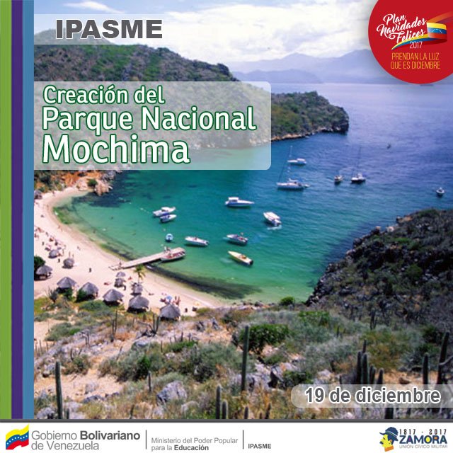 IpasmeOficial's tweet photo. #TalDíaComoHoy El 19 de diciembre de 1973, se crea el "Parque Nacional Mochima" #EFEMÉRIDES https://t.co/KJdA3f796m