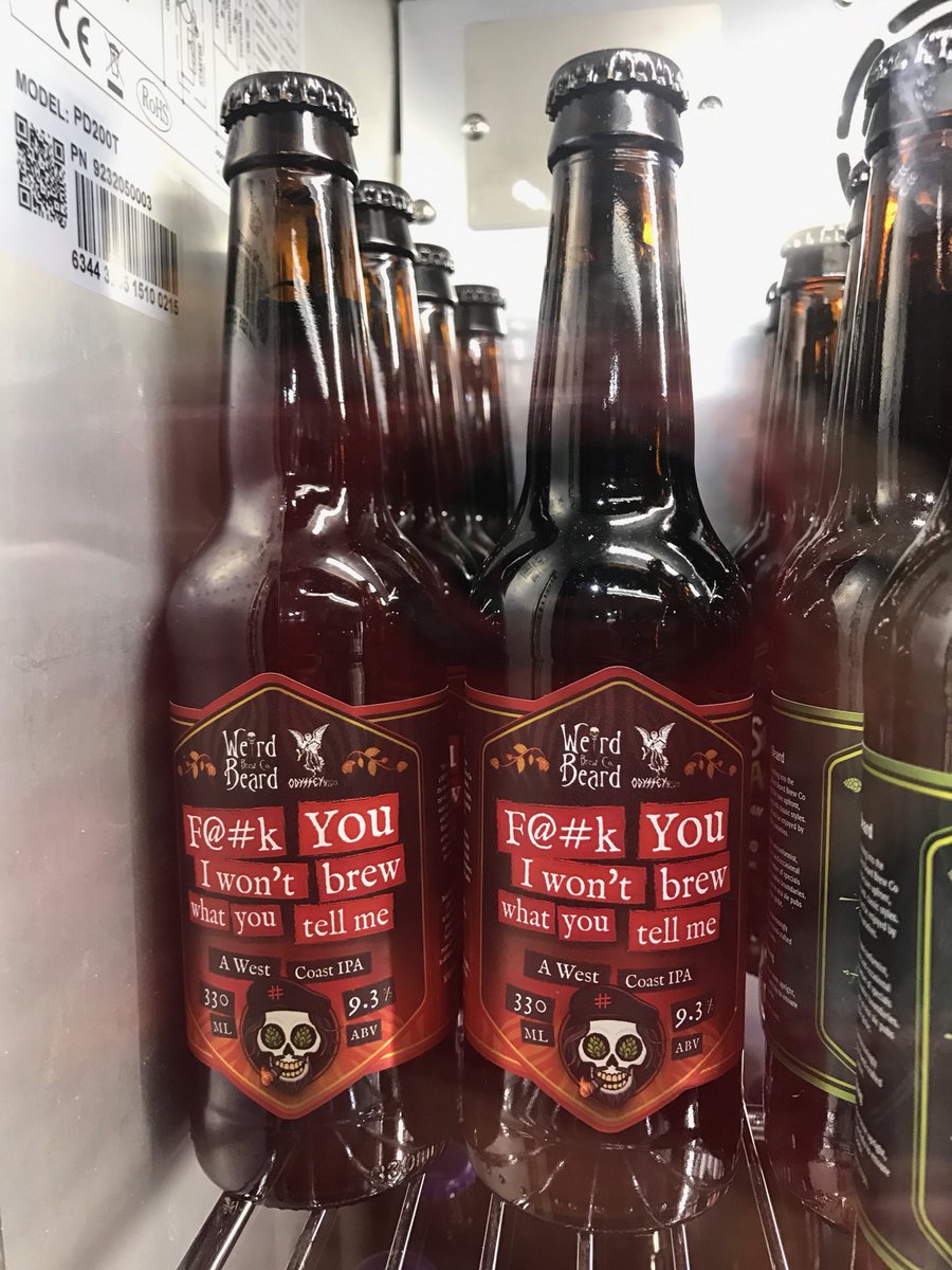 Possibly the best name for a beer I have ever encountered. Well done <a href="/WeirdBeard_Brew/">Weird Beard Brew Co</a> 👏