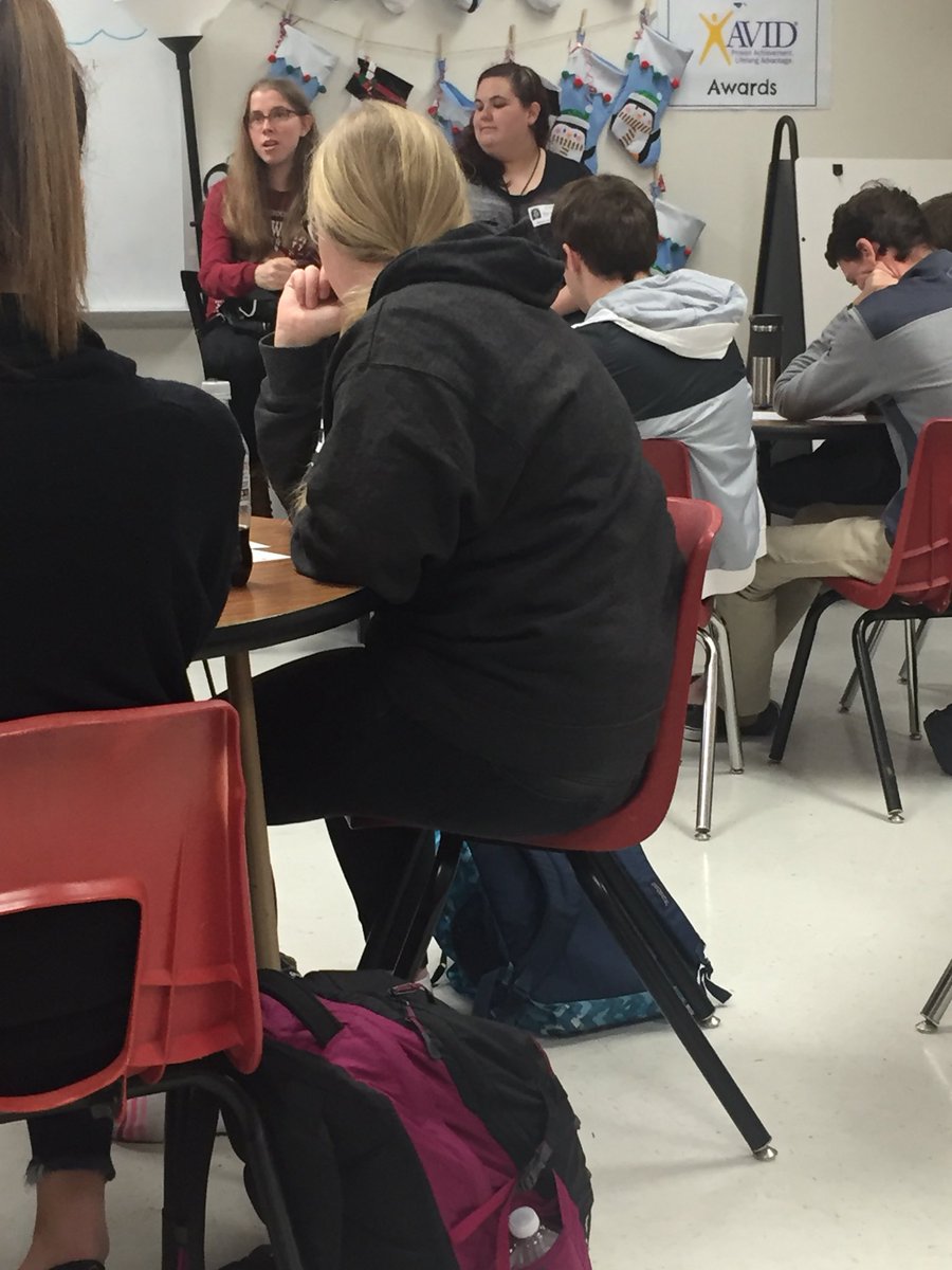 <a href="/AVIDmarcus/">AVID Marcus</a> seniors lean in to hear from current college freshmen - former AVID students share stories of success! Thank you AVID leaders <a href="/Marcus_HS/">Marcus High School</a>
