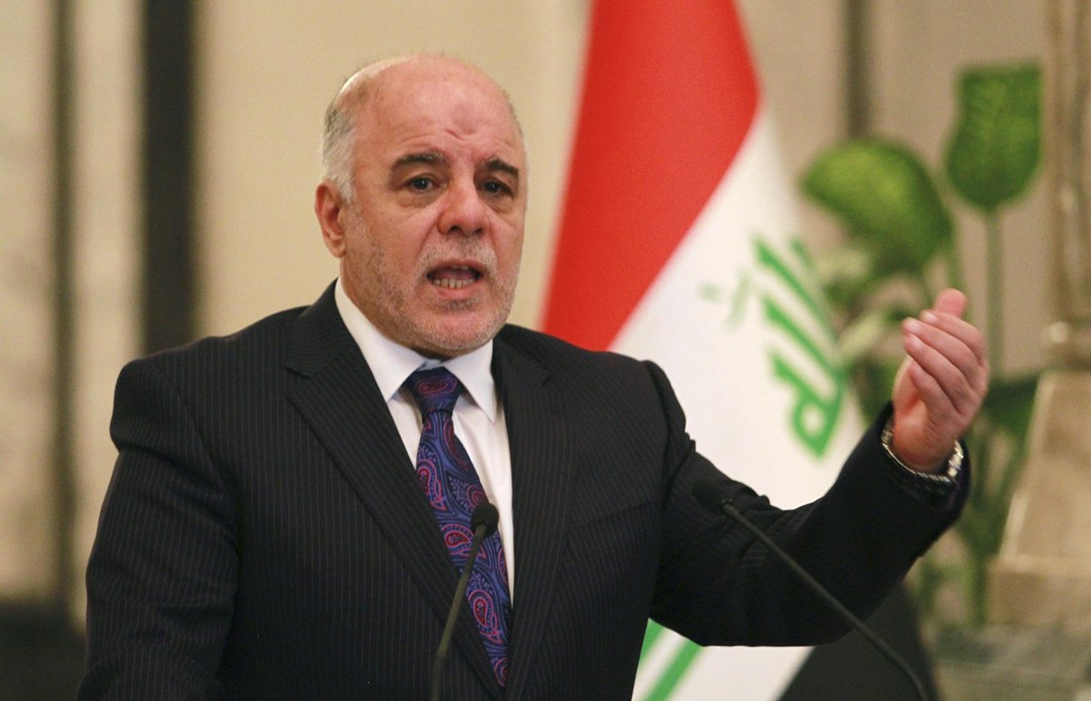 AlSuraEnglish's tweet photo. #BREAKING - "We will not stand and watch as our citizens get attacked in the #Kurdistan Region" #Iraqi PM Abadi latest statement regarding #KRG killing over 16 protesters and injuring over 90. https://t.co/3ga6Qy51uG