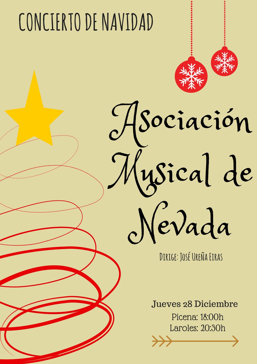 Presentamos el cartel de los conciertos de Navidad de este año. ¡Os esperamos! 🎄🥁