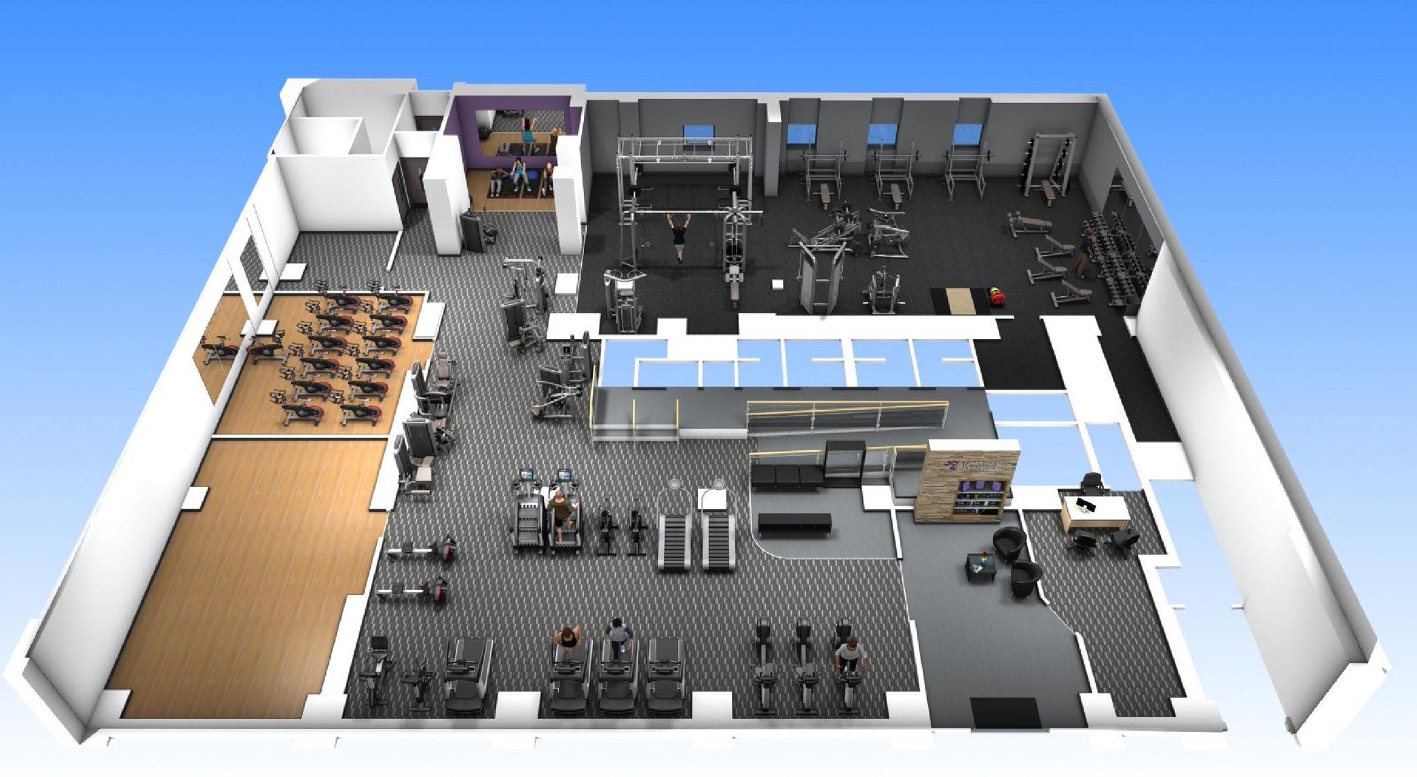 Anytime Fitness Belfast on Twitter "A 3D sneak peek of the layout of