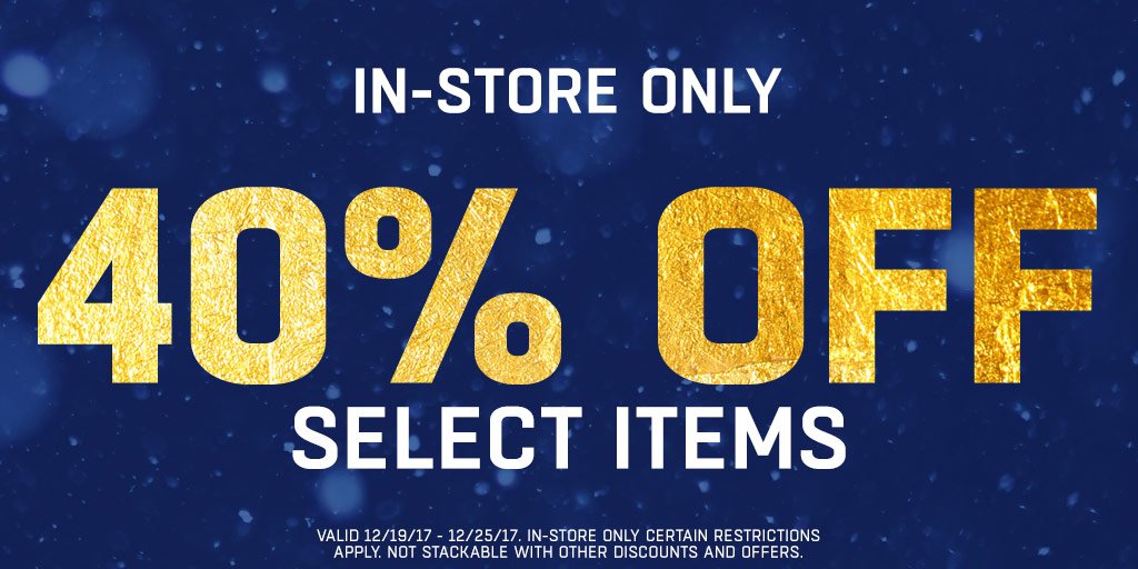 Take the stress out of last minute holiday shopping with 40% off for a limited time! Available in-store only. See you there Seattle! 👍