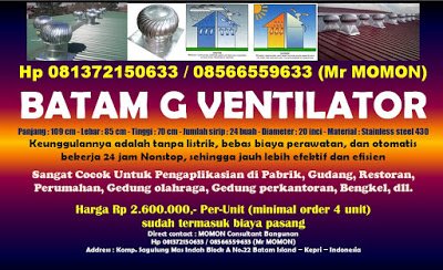 SerigalaManis's tweet photo. Pusat Penjualan ROOF VENTILATOR dan Jasa Pasangnya Juga DI BATAM
Hp 081372150633
https://t.co/v43HD4cc86
#BATAM #BARELANG
#SunsetTrip #NgidamRumah #BentarLagiTahunBaru #ILCZinaLGBT #IStandWithAILA #belanegara #IndonesianIdol #WelcomeToBali #JUMATKE13EPS01 https://t.co/UErNvN7K2G