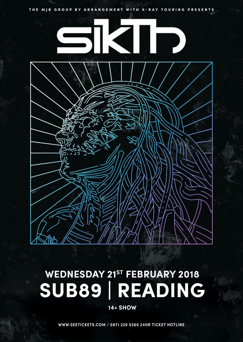 Reading! It's been a very long time since we visited you! We'll be back this February - see you there!

 🎟 TICKETS: sikth.band